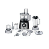 Bosch MCM3501MGB MultiTalent 3 Compact 800W Food Processor - Black + Stainless Steel