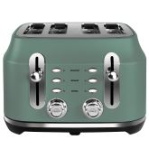 Rangemaster RMCL4S201MG 4 Slice Toaster - Mineral Green