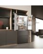 Haier HFR3718ENMD  70cm 60/40 Total No Frost Fridge Freezer - Dark Inox