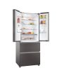 Haier HFR3718ENMD  70cm 60/40 Total No Frost Fridge Freezer - Dark Inox