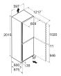Liebherr CNsfd5704 59.7cm Frost Free Fridge Freezer - Silver