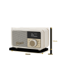 Roberts Radio REV-PETITE2PC DAB+/DAB/FM RDS Radio - Pastel Cream