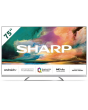 Sharp 4T-C75EQ4KM2AG 75inch 4K UHD Frameless Quantum Dot Android TV