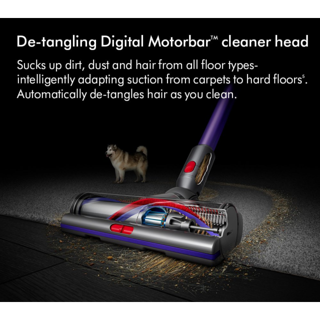 Dyson GEN5DETECT-2023 Cordless Stick Vacuum Cleaner - 70 Minutes Run Time - Purple