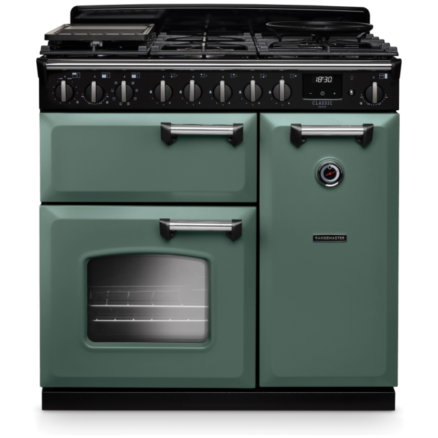 Rangemaster CLDL90DFPMGR/CM1 Dual Fuel 90Cm Classic Deluxe 