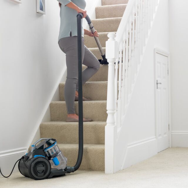 VAX CCQSASV1P1 Air Stretch Pet Vacuum Cleaner - Grey & Blue