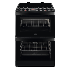 AEG CIB6742MCB 60 cm Induction Double Electric Cooker - Matte Black
